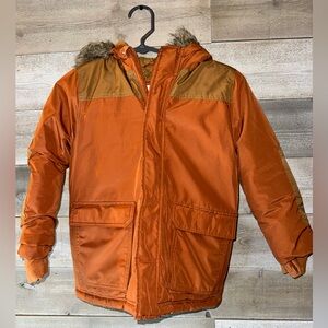 Cat & Jack Rust Orange Puffer Jacket